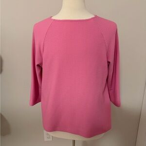 Textured Pink Knit Top